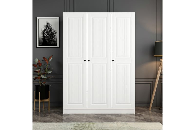 Fruitland Garderobe 135 cm - Cream - Oppbevaring - Klesoppbevaring - Garderober & garderobesystem