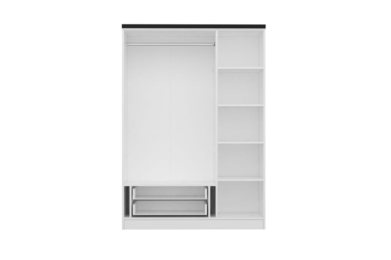 Fruitland Garderobe 135 cm - Hvit - Oppbevaring - Klesoppbevaring - Garderober & garderobesystem