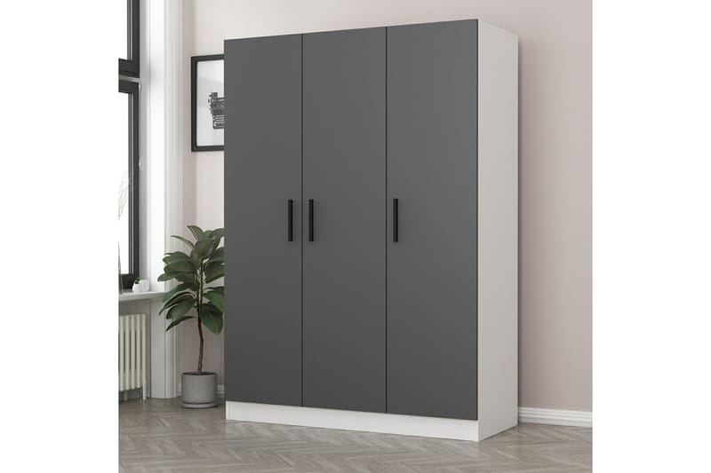 Fruitland Garderobe 135 cm - Hvit - Oppbevaring - Klesoppbevaring - Garderober & garderobesystem