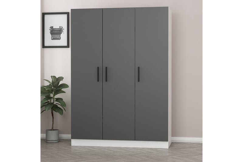 Fruitland Garderobe 135 cm - Hvit - Oppbevaring - Klesoppbevaring - Garderober & garderobesystem