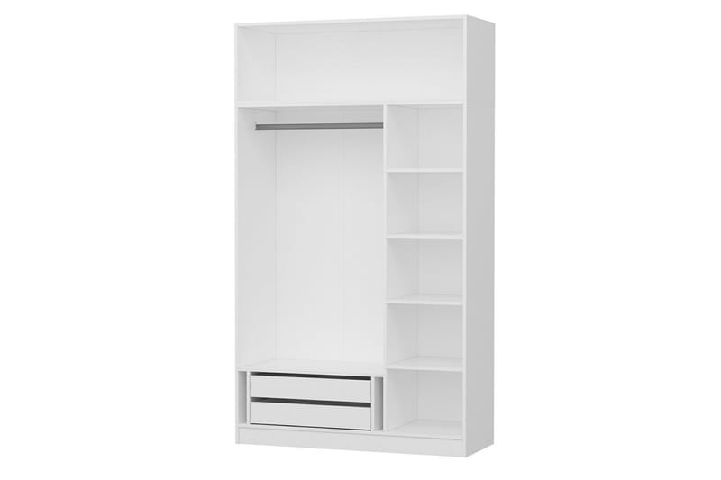 Fruitland Garderobe 135 cm - Hvit - Oppbevaring - Klesoppbevaring - Garderober & garderobesystem