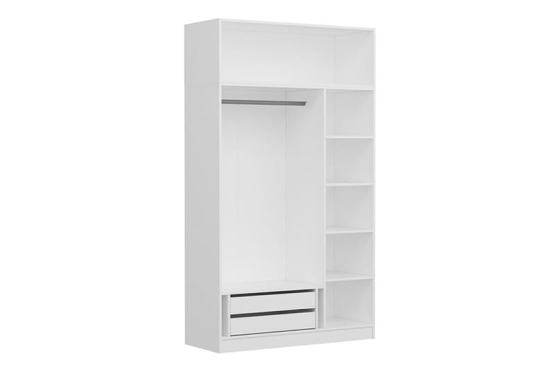 Fruitland Garderobe 135 cm - Hvit - Oppbevaring - Klesoppbevaring - Garderober & garderobesystem