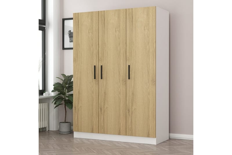 Fruitland Garderobe 135 cm - Valnøtt - Oppbevaring - Klesoppbevaring - Garderober & garderobesystem