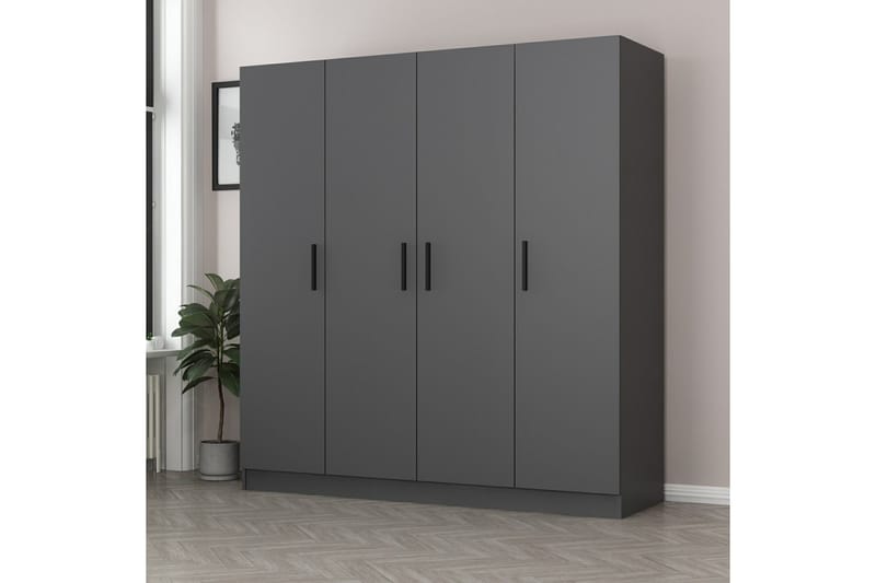 Fruitland Garderobe 180 cm - Antrasitt - Oppbevaring - Klesoppbevaring - Garderober & garderobesystem