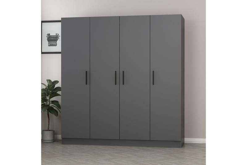 Fruitland Garderobe 180 cm - Antrasitt - Oppbevaring - Klesoppbevaring - Garderober & garderobesystem