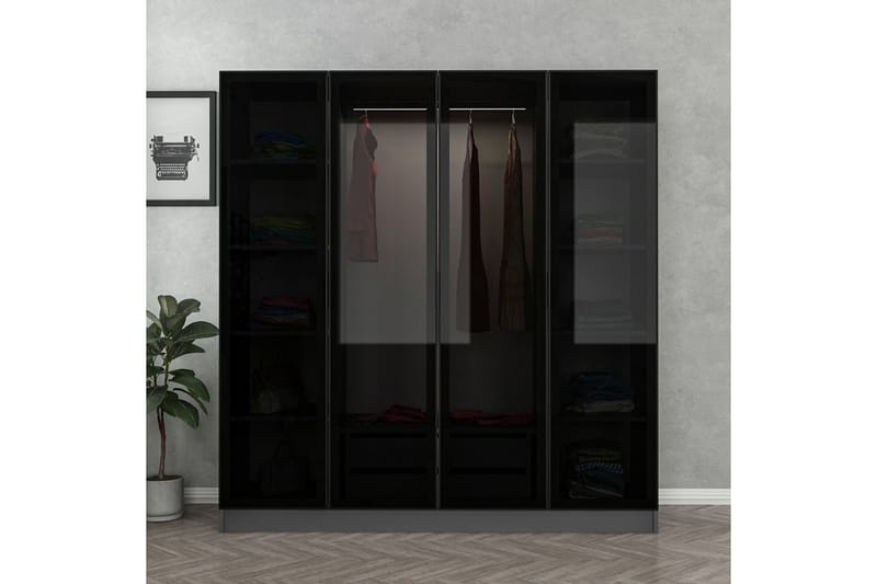 Fruitland Garderobe 180 cm - Antrasitt - Oppbevaring - Klesoppbevaring - Garderober & garderobesystem