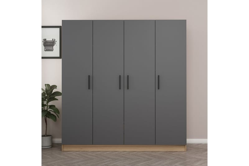 Fruitland Garderobe 180 cm - Antrasitt - Garderober & garderobesystem - Garderobeskap & klesskap