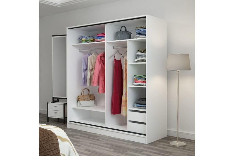 Fruitland Garderobe 180 cm - Antrasitt - Oppbevaring - Klesoppbevaring - Garderober & garderobesystem