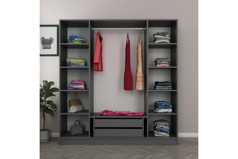 Fruitland Garderobe 180 cm - Brun - Oppbevaring - Klesoppbevaring - Garderober & garderobesystem