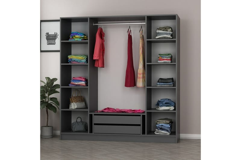 Fruitland Garderobe 180 cm - Brun - Oppbevaring - Klesoppbevaring - Garderober & garderobesystem