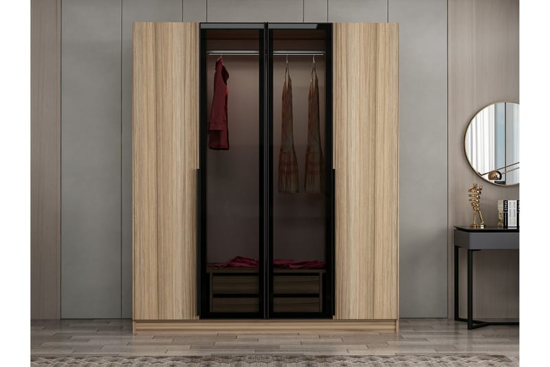 Fruitland Garderobe 180 cm - Brun - Oppbevaring - Klesoppbevaring - Garderober & garderobesystem