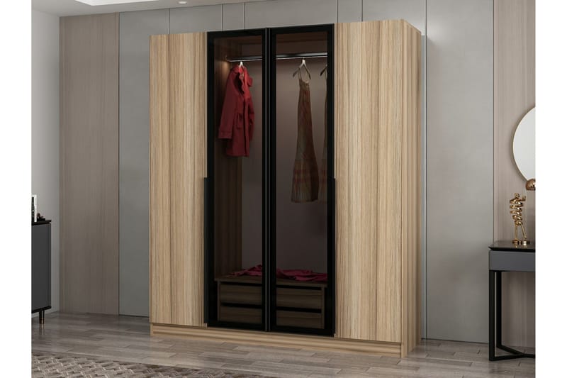 Fruitland Garderobe 180 cm - Brun - Oppbevaring - Klesoppbevaring - Garderober & garderobesystem