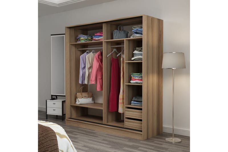 Fruitland Garderobe 180 cm - Brun - Oppbevaring - Klesoppbevaring - Garderober & garderobesystem