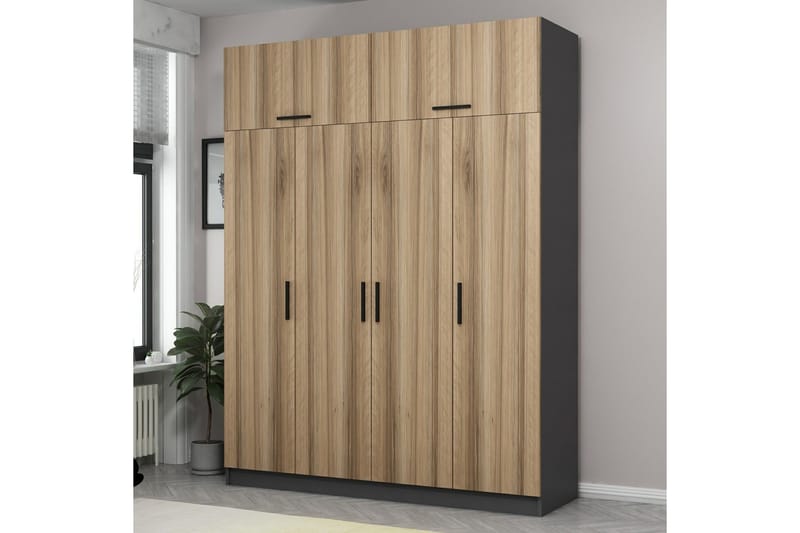 Fruitland Garderobe 180 cm - Brun - Oppbevaring - Klesoppbevaring - Garderober & garderobesystem