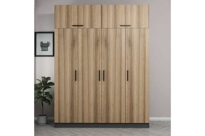 Fruitland Garderobe 180 cm - Brun - Oppbevaring - Klesoppbevaring - Garderober & garderobesystem