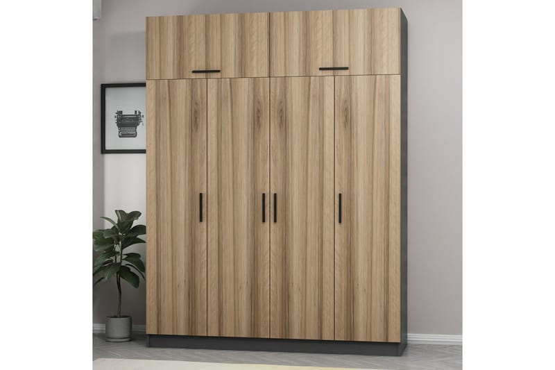 Fruitland Garderobe 180 cm - Brun - Oppbevaring - Klesoppbevaring - Garderober & garderobesystem