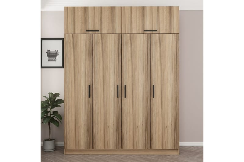 Fruitland Garderobe 180 cm - Brun - Oppbevaring - Klesoppbevaring - Garderober & garderobesystem