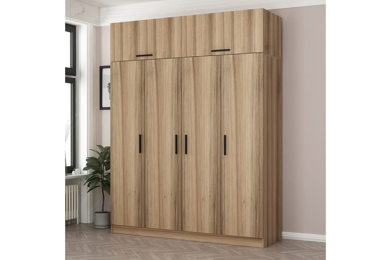 Fruitland Garderobe 180 cm - Brun - Oppbevaring - Klesoppbevaring - Garderober & garderobesystem