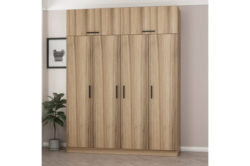 Fruitland Garderobe 180 cm - Brun - Oppbevaring - Klesoppbevaring - Garderober & garderobesystem