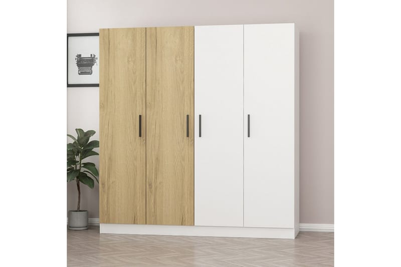 Fruitland Garderobe 180 cm - Brun/Hvit - Oppbevaring - Klesoppbevaring - Garderober & garderobesystem