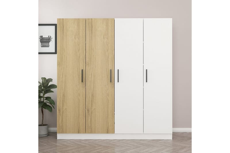 Fruitland Garderobe 180 cm - Brun/Hvit - Oppbevaring - Klesoppbevaring - Garderober & garderobesystem