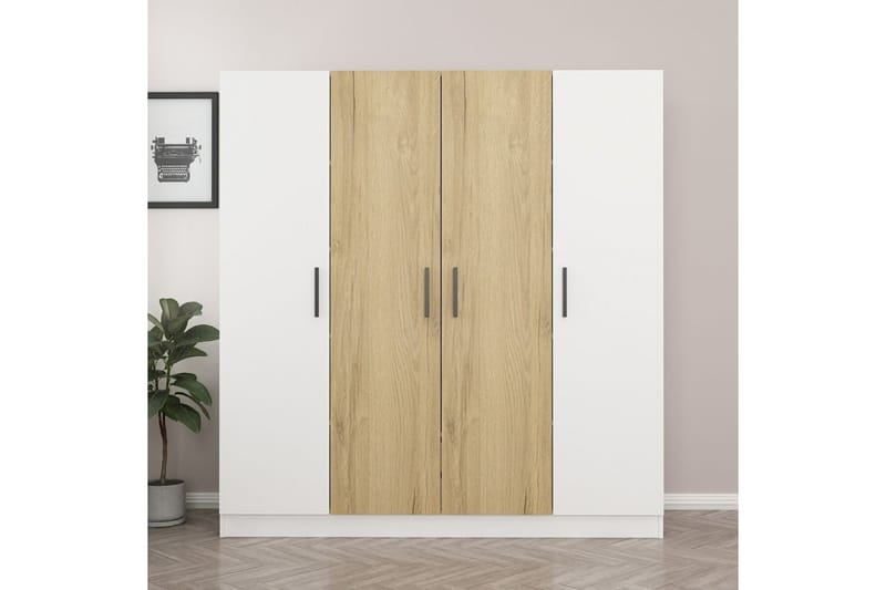 Fruitland Garderobe 180 cm - Brun/Hvit - Oppbevaring - Klesoppbevaring - Garderober & garderobesystem