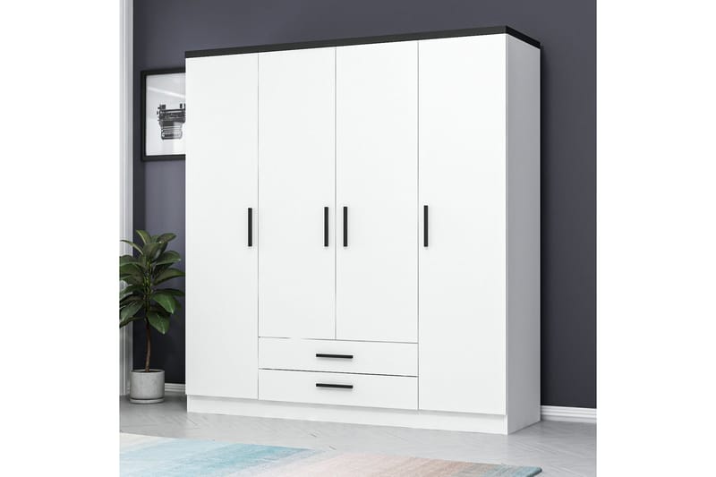 Fruitland Garderobe 180 cm - Hvit - Oppbevaring - Klesoppbevaring - Garderober & garderobesystem