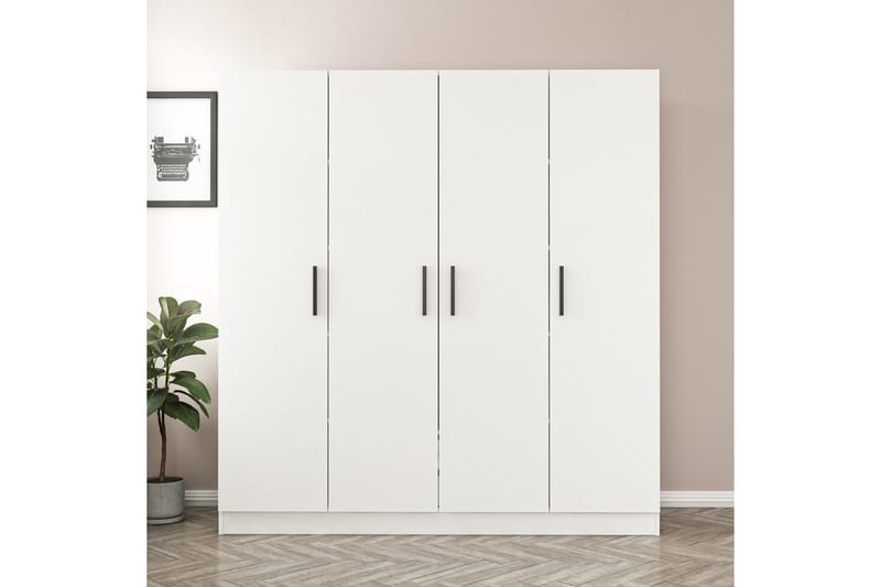 Fruitland Garderobe 180 cm - Hvit - Oppbevaring - Klesoppbevaring - Garderober & garderobesystem