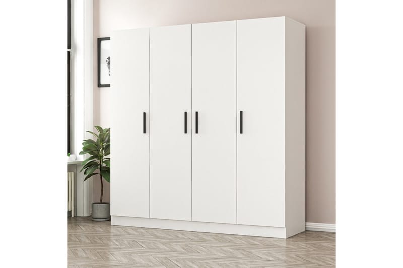 Fruitland Garderobe 180 cm - Hvit - Oppbevaring - Klesoppbevaring - Garderober & garderobesystem