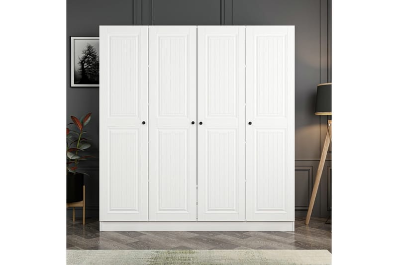 Fruitland Garderobe 180 cm - Hvit - Oppbevaring - Klesoppbevaring - Garderober & garderobesystem