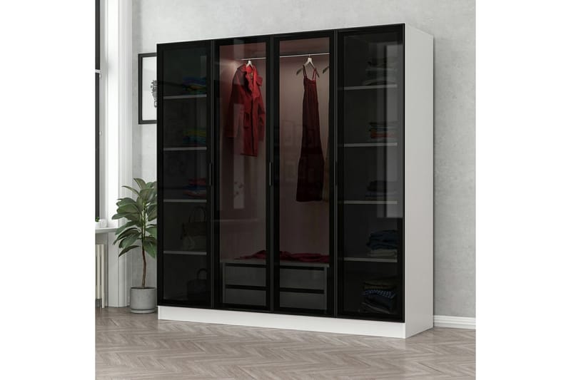 Fruitland Garderobe 180 cm - Hvit - Oppbevaring - Klesoppbevaring - Garderober & garderobesystem