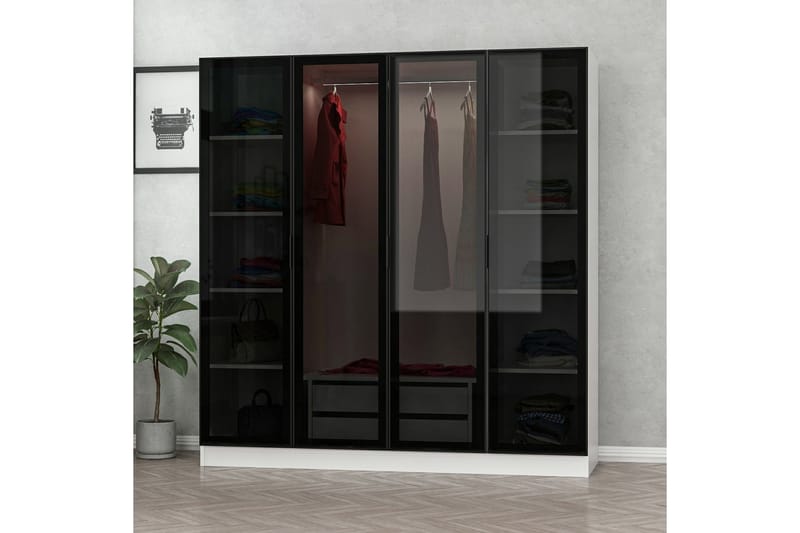 Fruitland Garderobe 180 cm - Hvit - Oppbevaring - Klesoppbevaring - Garderober & garderobesystem