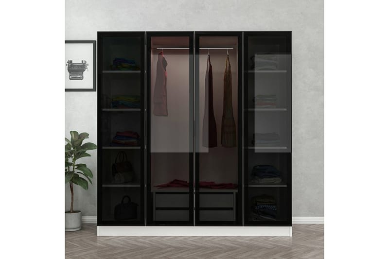 Fruitland Garderobe 180 cm - Hvit - Oppbevaring - Klesoppbevaring - Garderober & garderobesystem