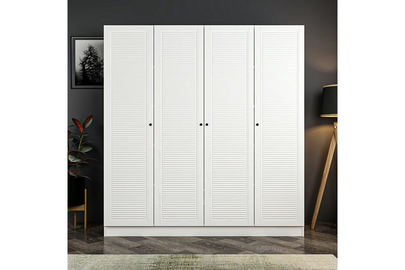 Fruitland Garderobe 180 cm - Hvit - Oppbevaring - Klesoppbevaring - Garderober & garderobesystem