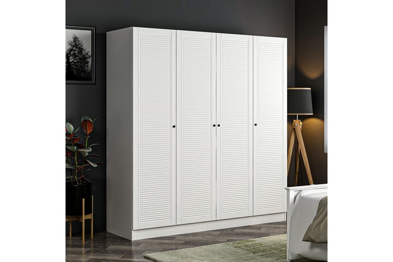 Fruitland Garderobe 180 cm - Hvit - Oppbevaring - Klesoppbevaring - Garderober & garderobesystem