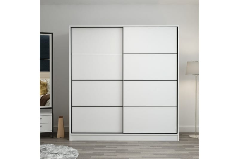 Fruitland Garderobe 180 cm - Hvit - Oppbevaring - Klesoppbevaring - Garderober & garderobesystem