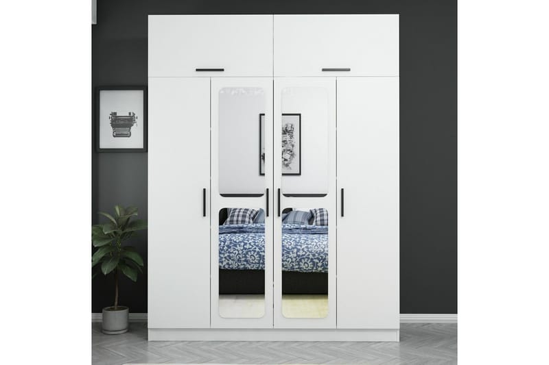 Fruitland Garderobe 180 cm - Hvit - Oppbevaring - Klesoppbevaring - Garderober & garderobesystem