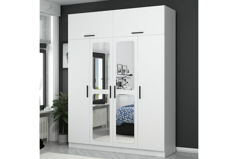 Fruitland Garderobe 180 cm - Hvit - Oppbevaring - Klesoppbevaring - Garderober & garderobesystem