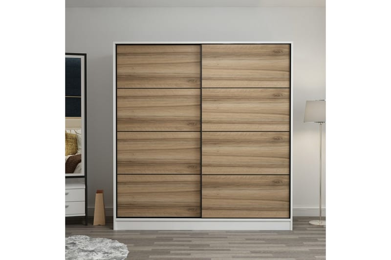 Fruitland Garderobe 220 cm - Brun - Oppbevaring - Klesoppbevaring - Garderober & garderobesystem