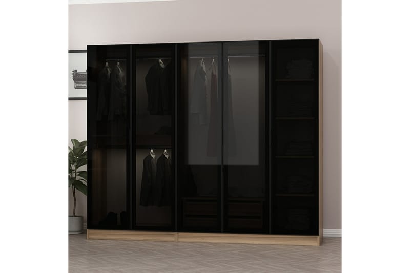 Fruitland Garderobe 225 cm - Brun - Oppbevaring - Klesoppbevaring - Garderober & garderobesystem