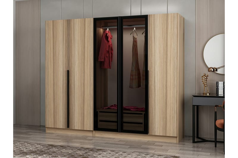 Fruitland Garderobe 225 cm - Brun - Oppbevaring - Klesoppbevaring - Garderober & garderobesystem