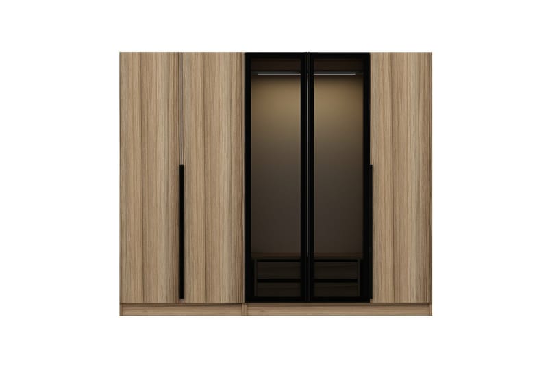 Fruitland Garderobe 225 cm - Brun - Oppbevaring - Klesoppbevaring - Garderober & garderobesystem