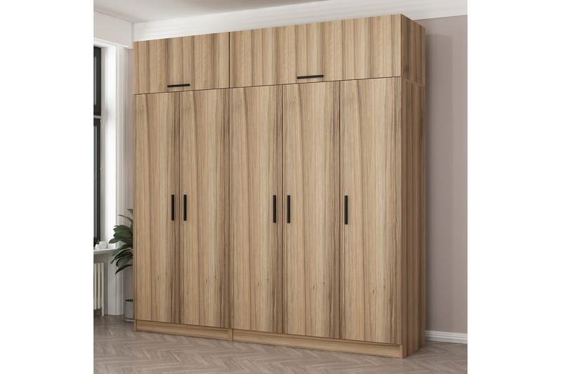 Fruitland Garderobe 225 cm - Brun - Oppbevaring - Klesoppbevaring - Garderober & garderobesystem