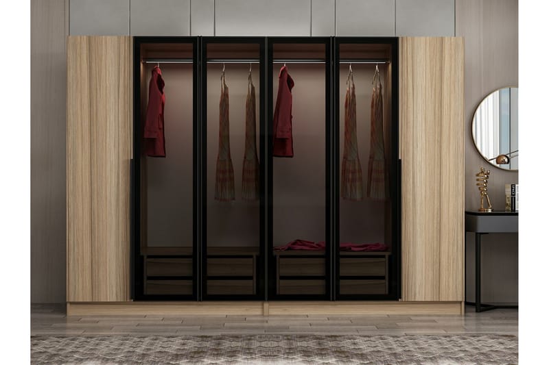 Fruitland Garderobe 225 cm - Brun - Oppbevaring - Klesoppbevaring - Garderober & garderobesystem