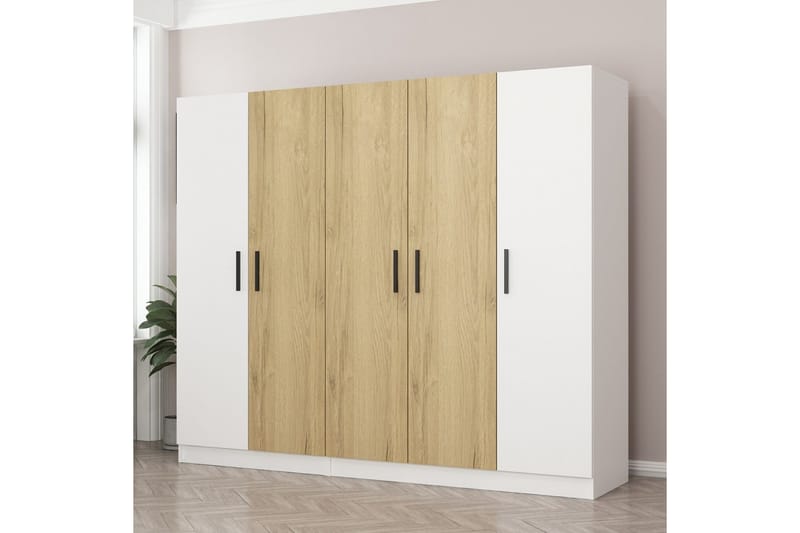 Fruitland Garderobe 225 cm - Brun/Hvit - Oppbevaring - Klesoppbevaring - Garderober & garderobesystem