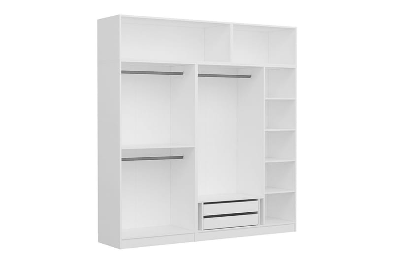 Fruitland Garderobe 225 cm - Grå/Hvit - Oppbevaring - Klesoppbevaring - Garderober & garderobesystem