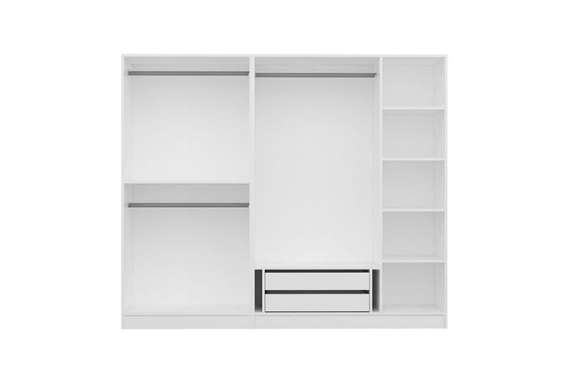 Fruitland Garderobe 225 cm - Hvit - Oppbevaring - Klesoppbevaring - Garderober & garderobesystem