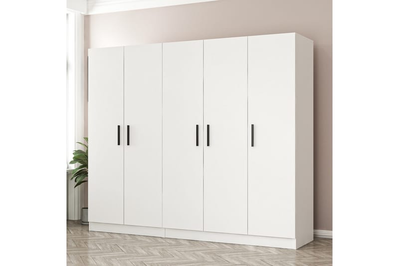 Fruitland Garderobe 225 cm - Hvit - Oppbevaring - Klesoppbevaring - Garderober & garderobesystem