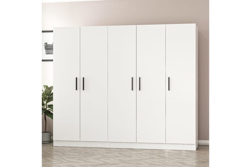 Fruitland Garderobe 225 cm - Hvit - Oppbevaring - Klesoppbevaring - Garderober & garderobesystem