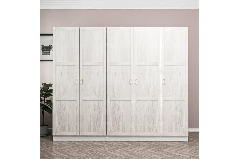 Fruitland Garderobe 225 cm - Hvit - Oppbevaring - Klesoppbevaring - Garderober & garderobesystem